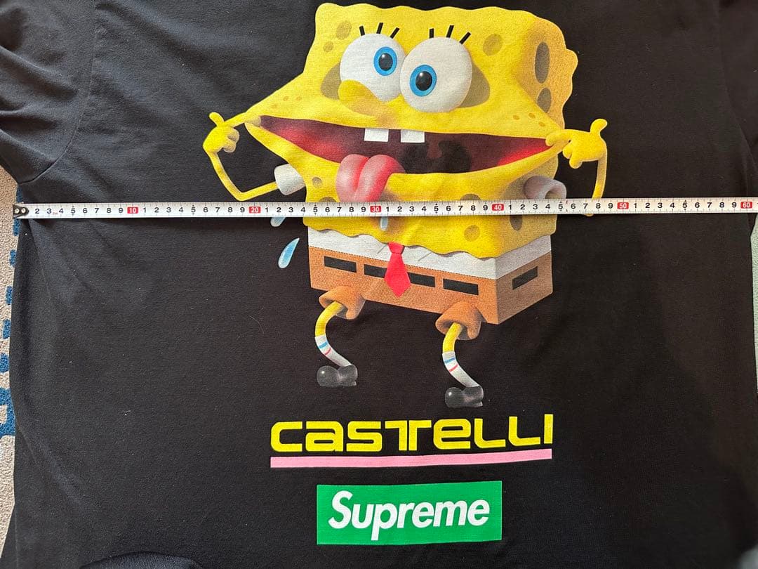 美中古 Supreme スポンジボブ ロンT 黒