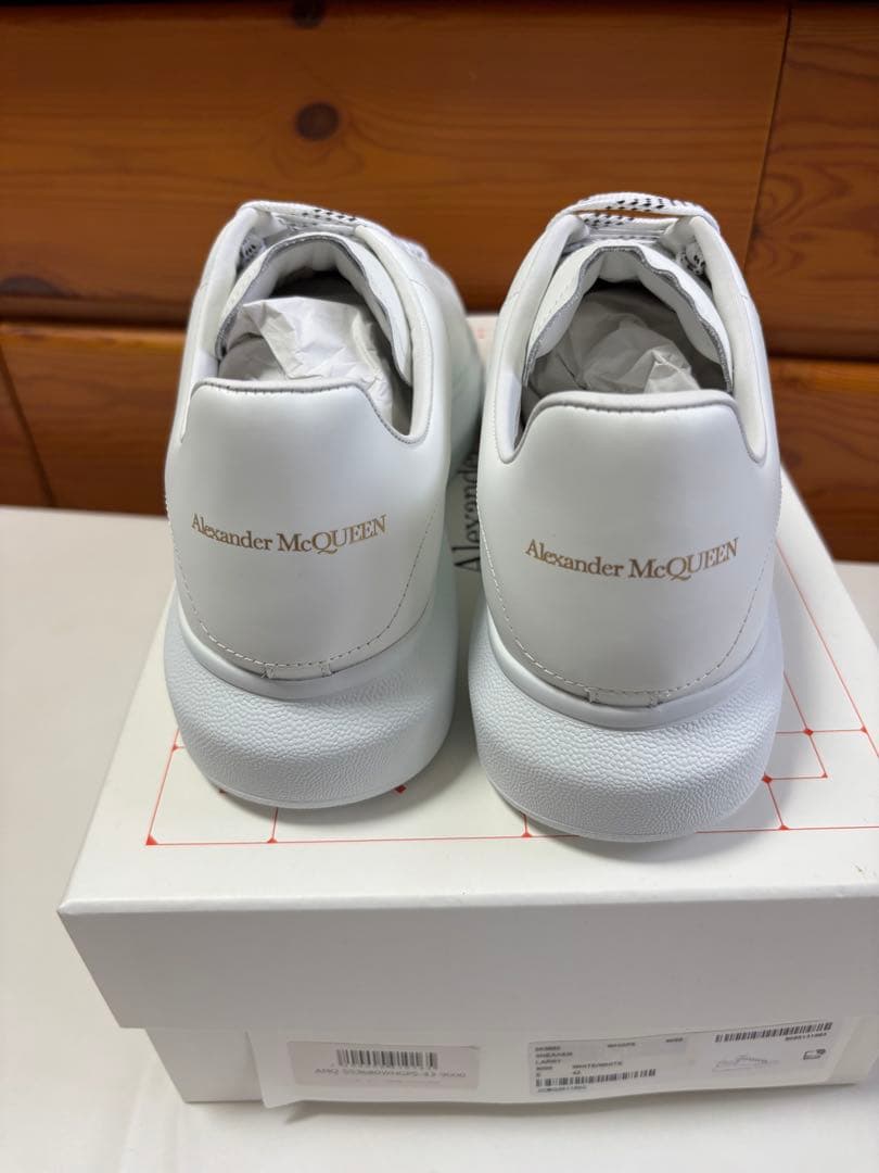 三*本様 アレキサンダーマックイーン レザースニーカー　ホワイト　43 新品未使