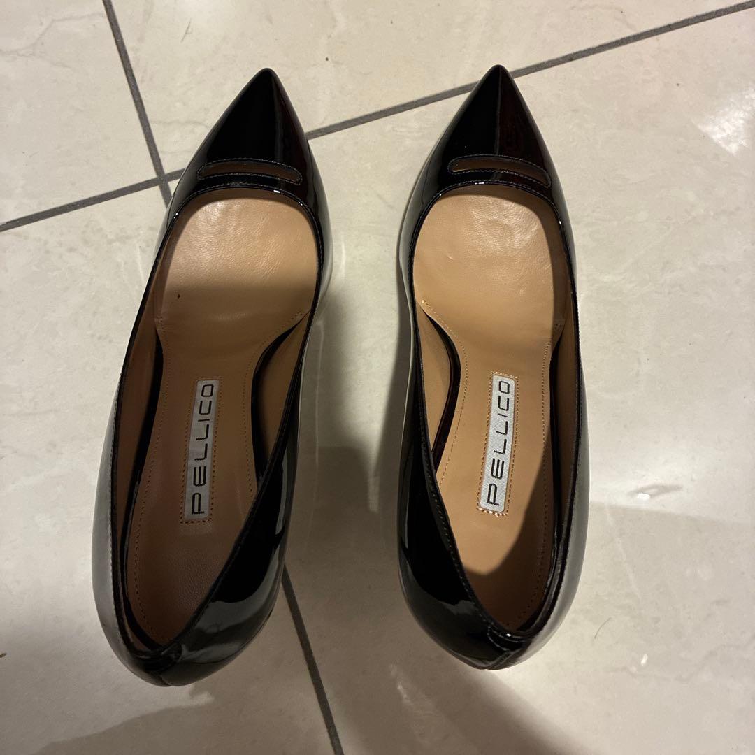 A*ル様 新品　PELLICO アネッリ　レザー　エナメル　パンプス　38.5