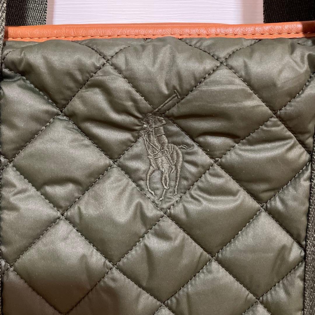 【未使用】ラルフローレン　オリーブグリーン キルティング マザーズバッグ