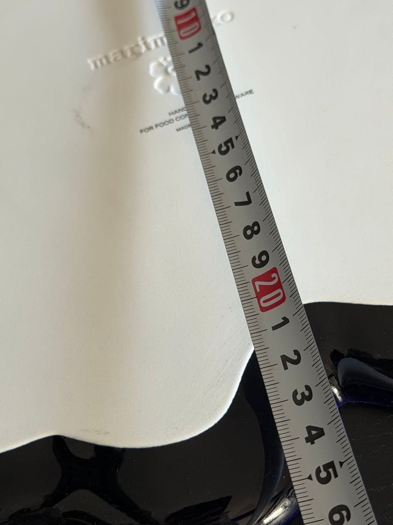 箱無　マリメッコ　L 特大　ウニッコ　サービングプレート　濃い　ブルー紺