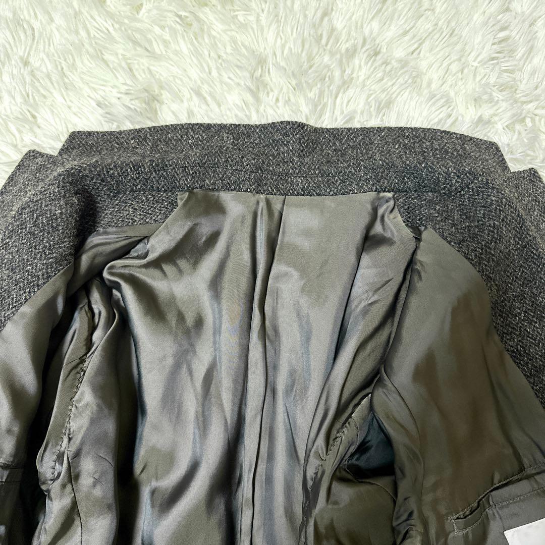 ハリスツイード×TAKEO KIKUCHI タケオキクチ　ヘリンボーン　コート