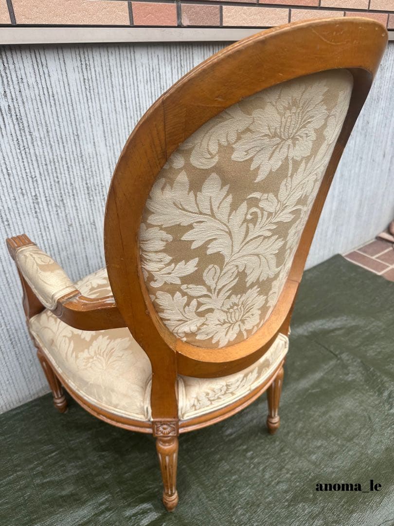 【アームチェア】ルイ16世様式　アンティークチェア