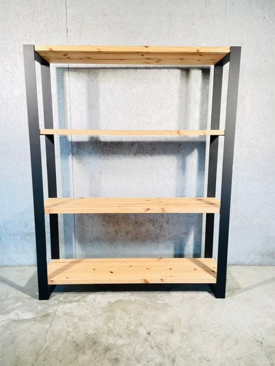 棚 ラック アイアン家具 シェルフ 無垢板 杉板