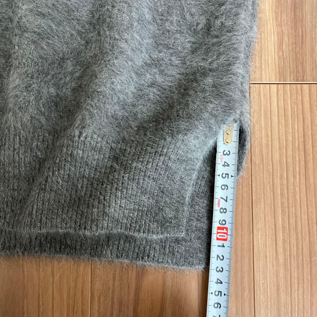 UNITED ARROWSフォックスカシミヤクルーネックニット グレー