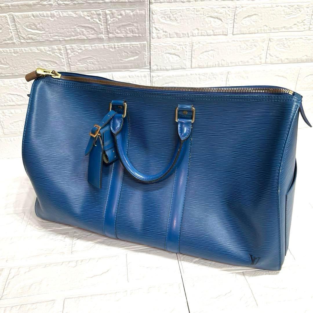 ルイヴィトン　LOUIS VUITTON エピ　ボストンバッグ　ブルー
