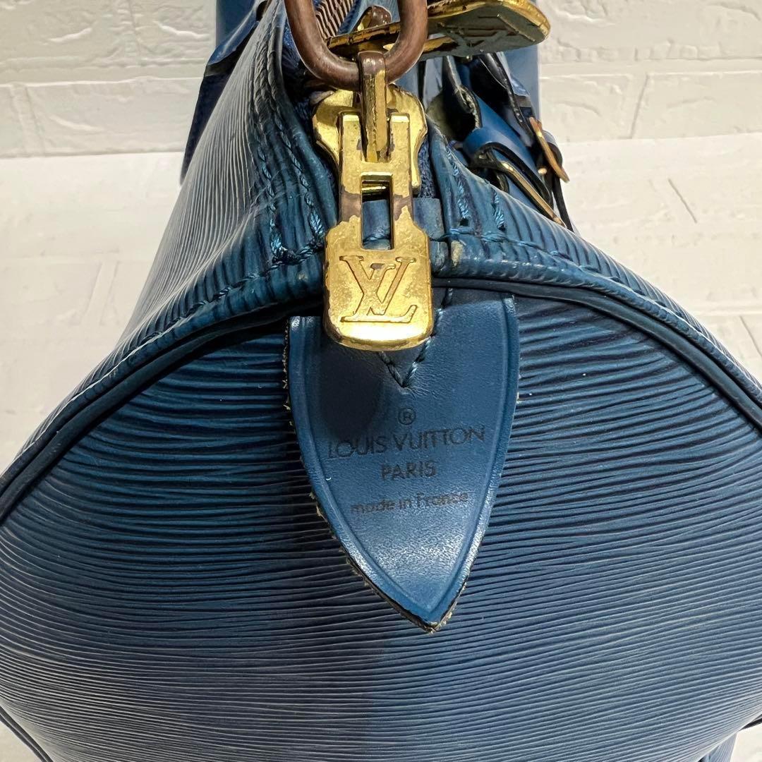 ルイヴィトン　LOUIS VUITTON エピ　ボストンバッグ　ブルー