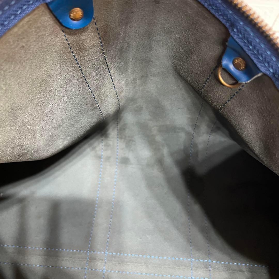 ルイヴィトン　LOUIS VUITTON エピ　ボストンバッグ　ブルー