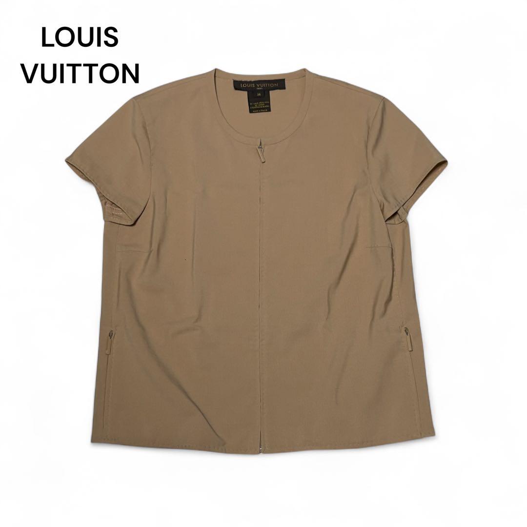 LOUIS VUITTON ルイヴィトン ジップアップ ブラウス 38