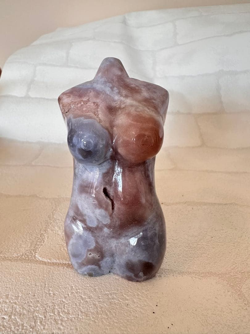 ピンクアメジスト　ブルーアゲート　ウーマンボディ　天然石