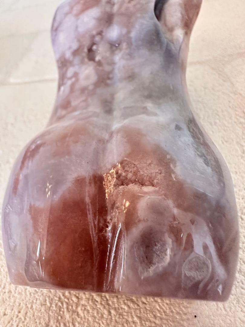 ピンクアメジスト　ブルーアゲート　ウーマンボディ　天然石