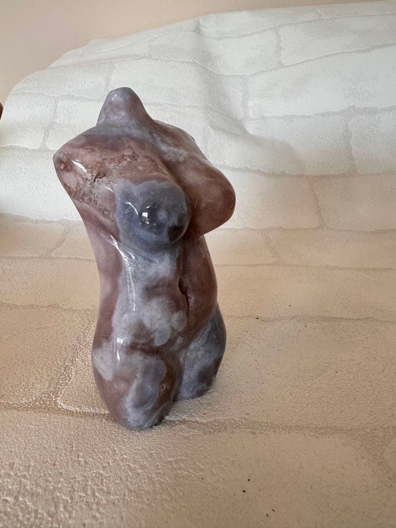 ピンクアメジスト　ブルーアゲート　ウーマンボディ　天然石