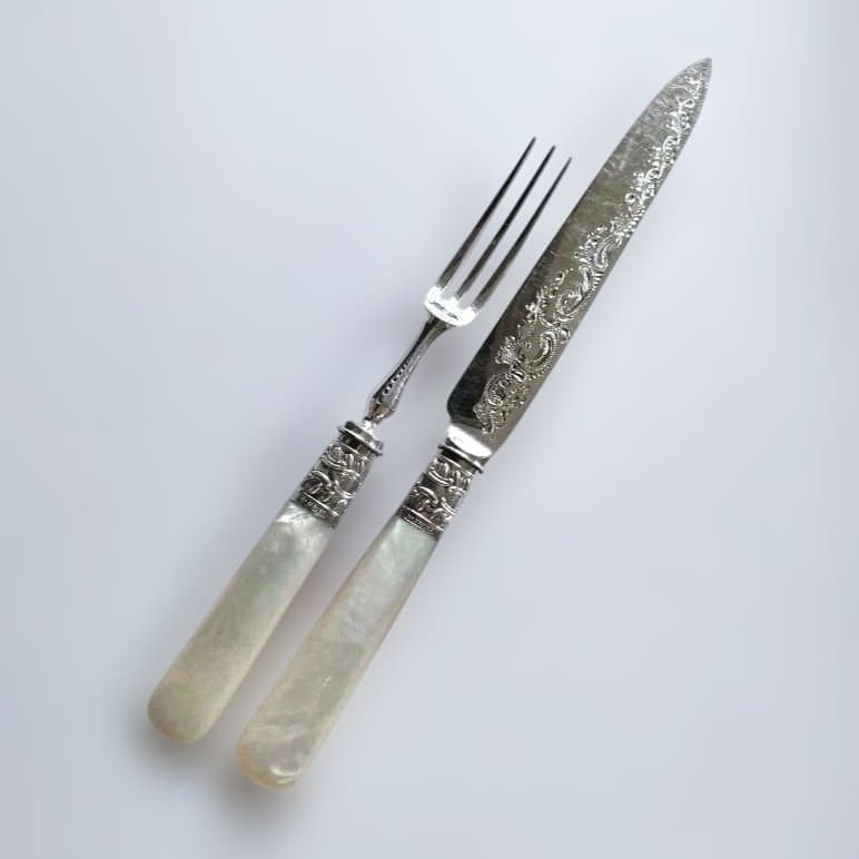 カトラリーセット②　マザーオブパール　白蝶貝　アンティーク　ビンテージ