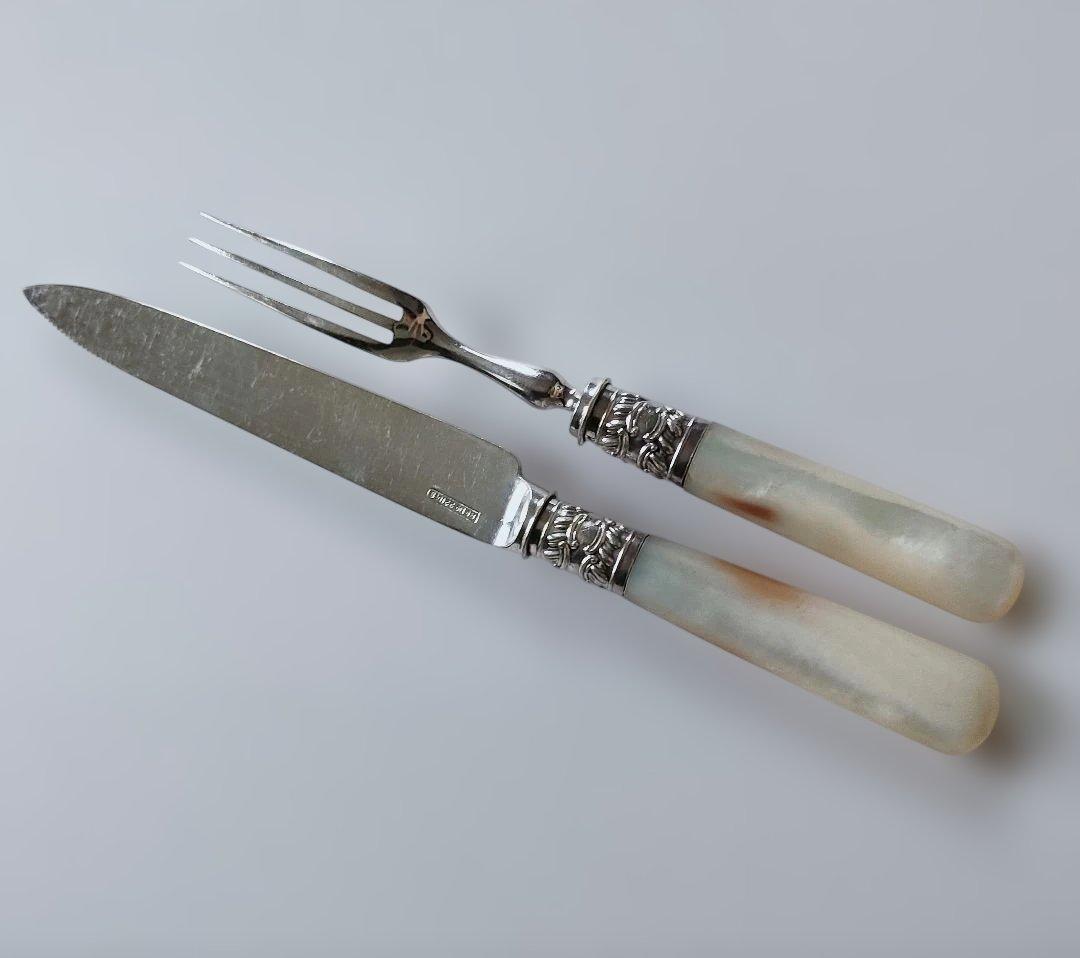 カトラリーセット②　マザーオブパール　白蝶貝　アンティーク　ビンテージ