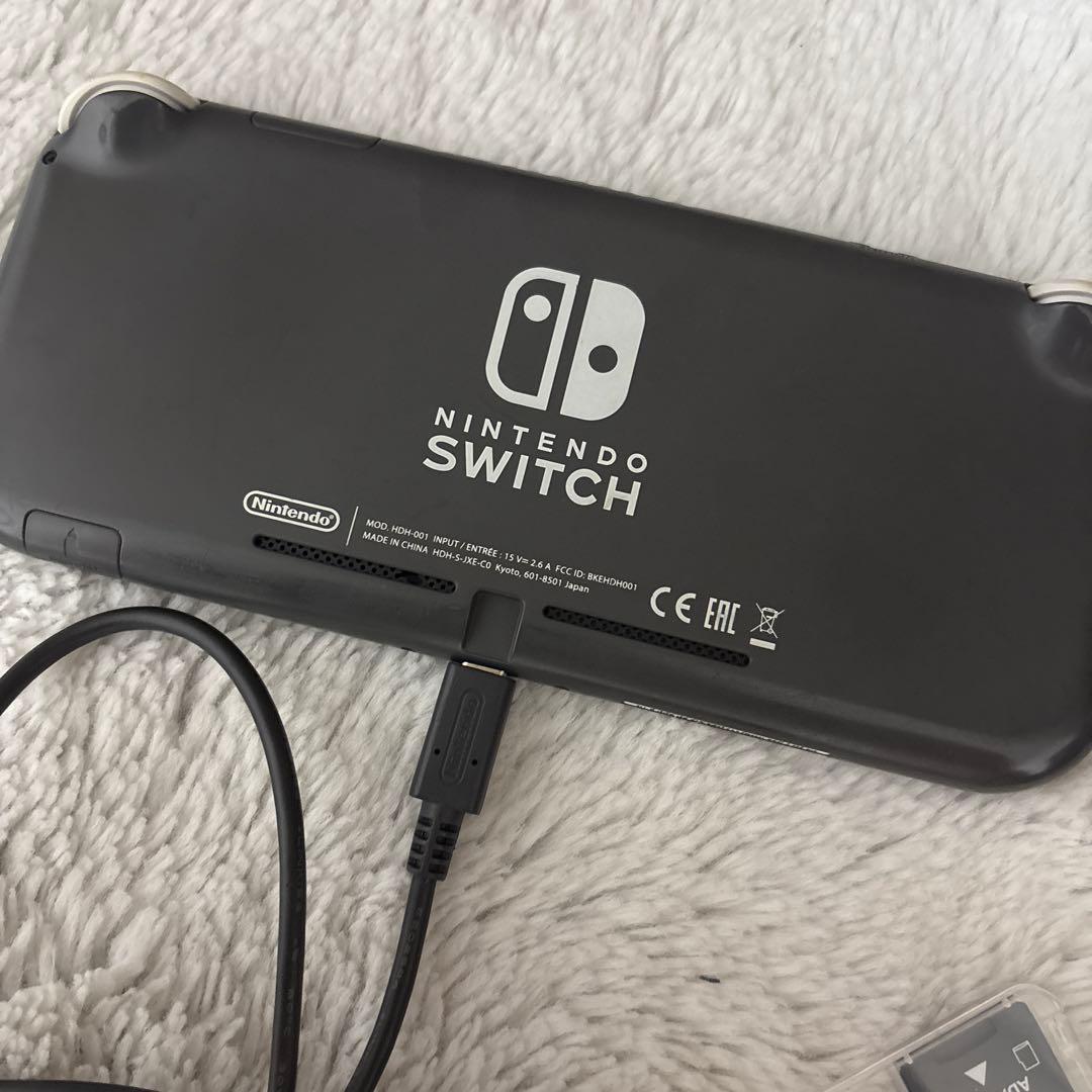 Switch Lite グレー 本体　スイッチ SDカード 充電器