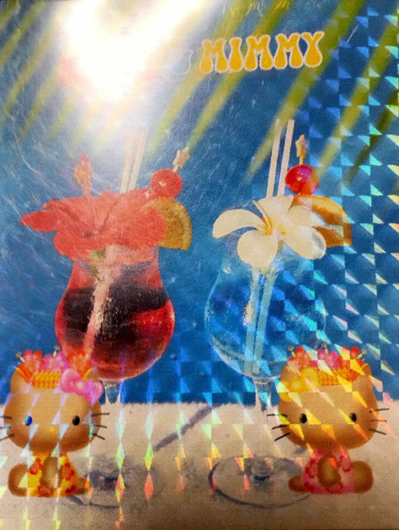 【平成レトロ】日焼け　ハローキティ　ビーチ　トロピカル　メモ帳