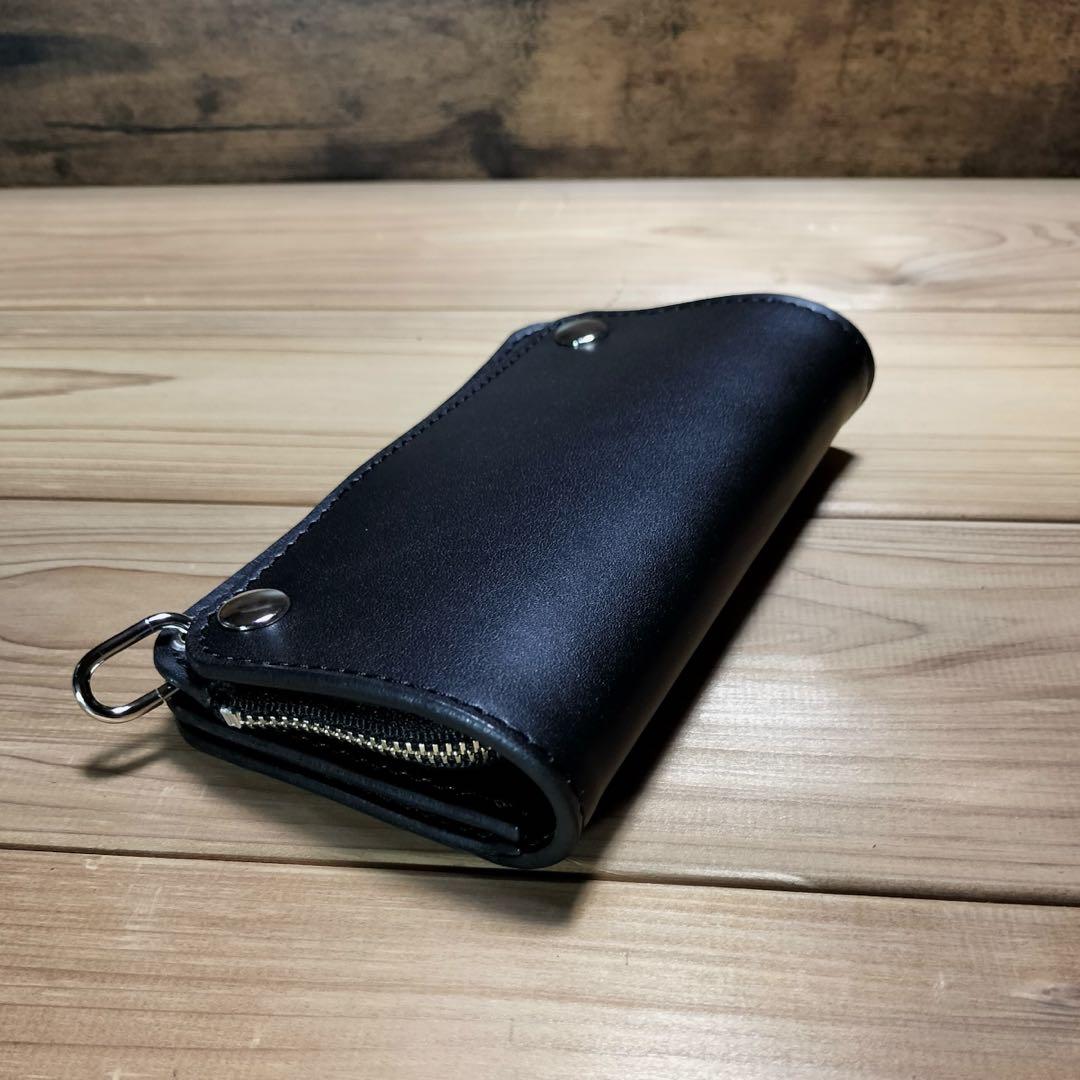 専用品　真鍮変更　栃木レザー　L字型ファスナー　ミドルトラッカーウォレット