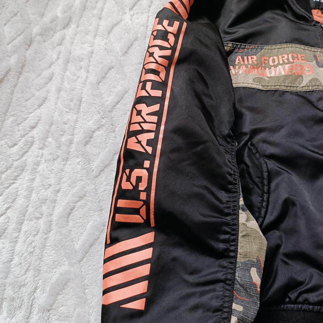 AVIREX リメイク COMBINATION MA-1 ブラック M