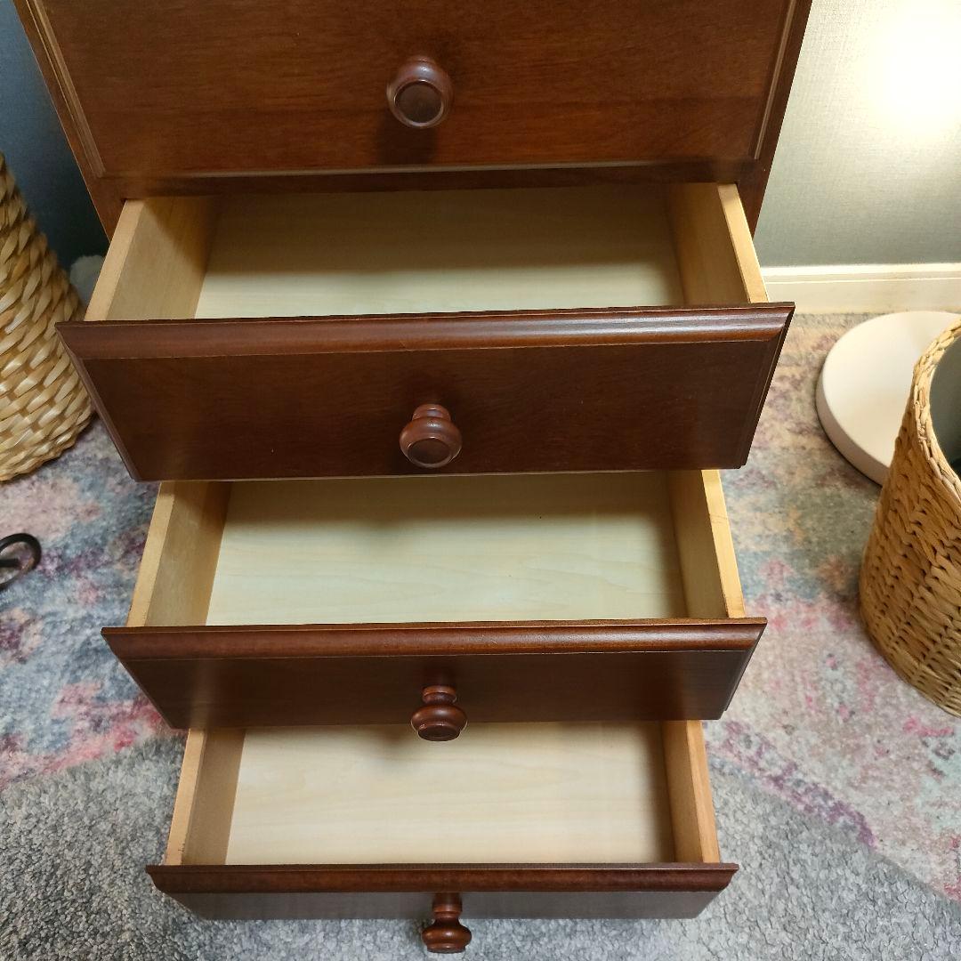 【希少】起立木工 5段チェストさくら5型国産ヴィンテージ家具