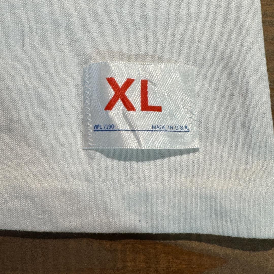 80s 90s ヴィンテージ フットボールT ラバープリント ブルドッグ