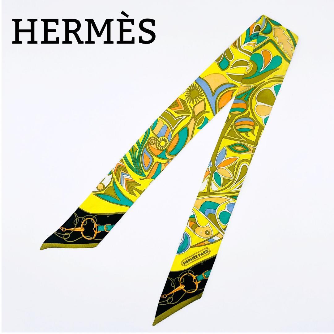 エルメス HERMES ツイリー フォルクロール スカーフ タグあり