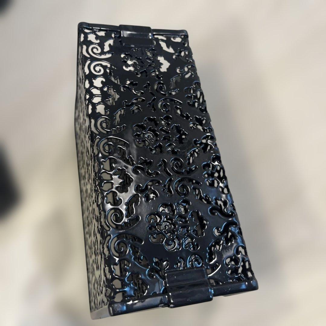 Francfranc グラマラスシリーズ 4点セット 黒 マガジン 収納 レター