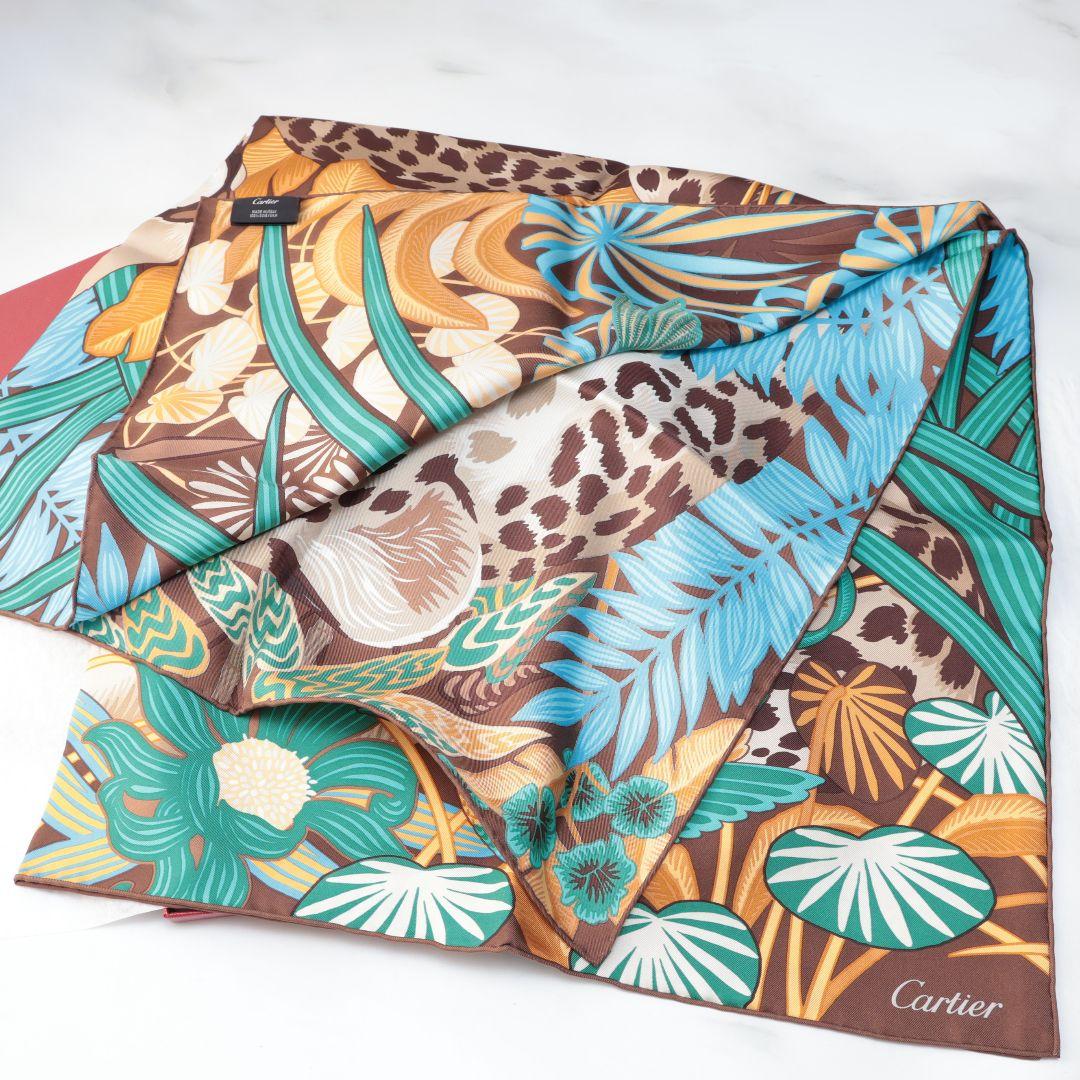 未使用 カルティエ スカーフ 90