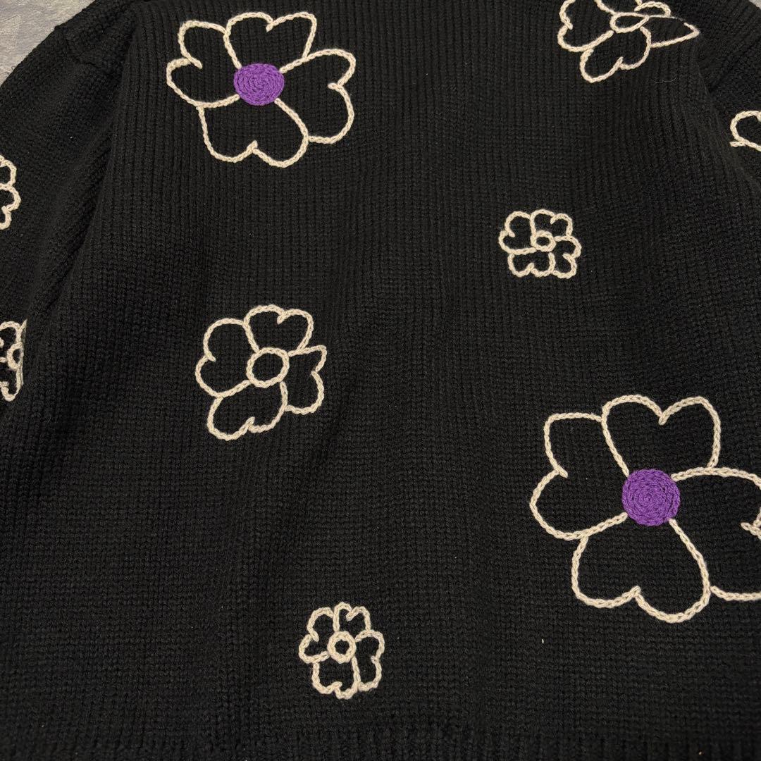 Spice A！chahchah チャーチャー 花柄 刺繍カーディガン