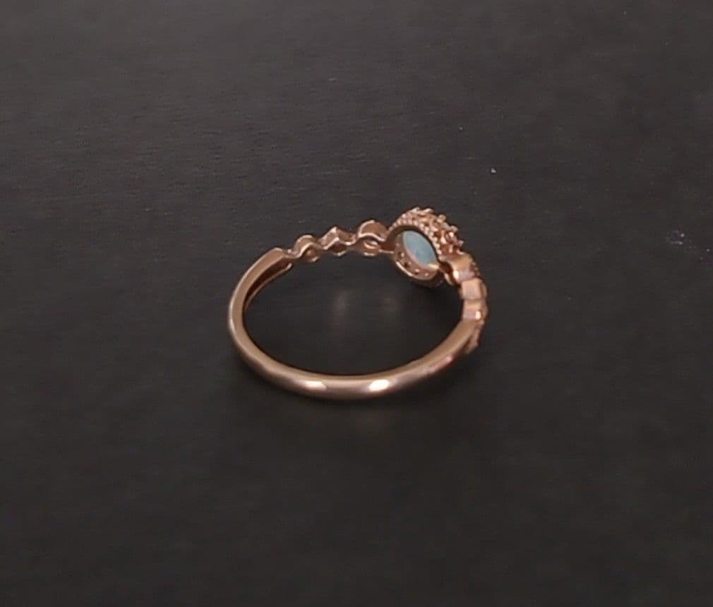 ツツミ　K10イエローゴールドオパールリング