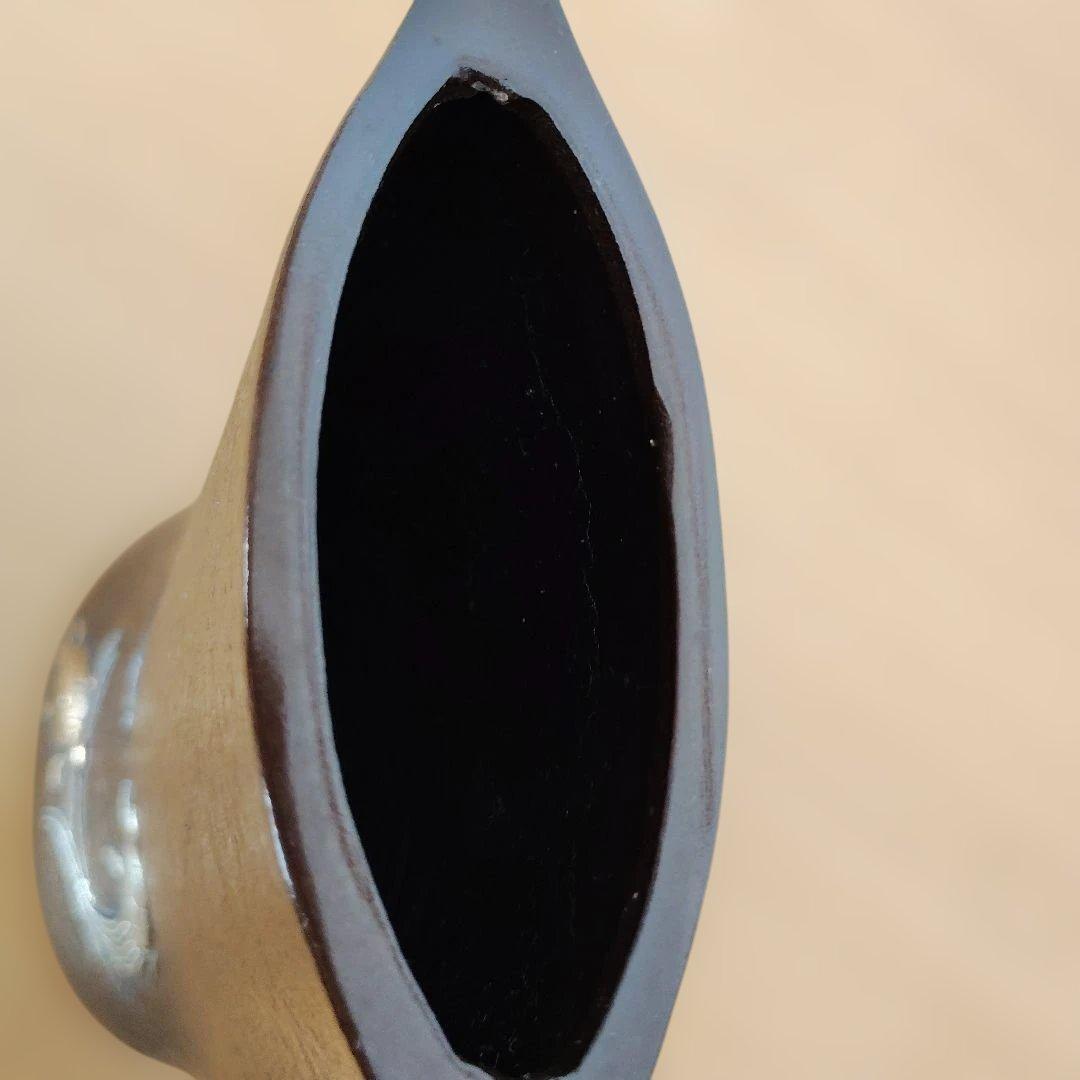 『祝』鶴と亀の彫刻 一輪挿し 高岡銅器　鋳物　伝統工芸