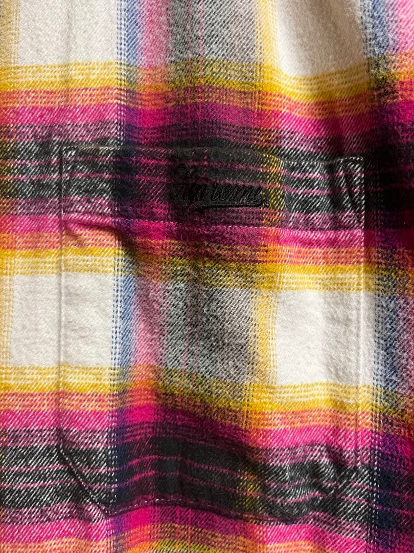 トップス Supreme Shadow Plaid Flannel Shirt