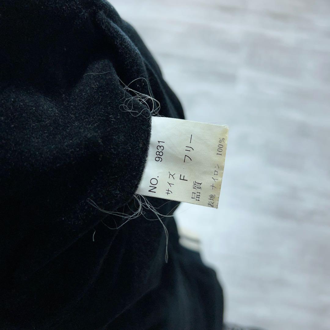 90s 別珍 ベロア スカジャン 中綿 スーベニアジャケット 刺繍 黒 日本