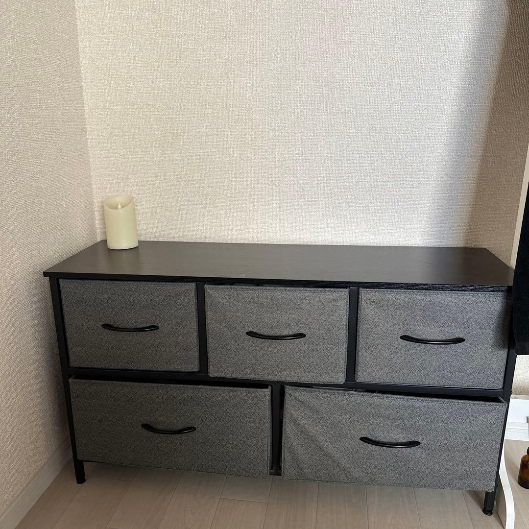 黒の6段チェスト