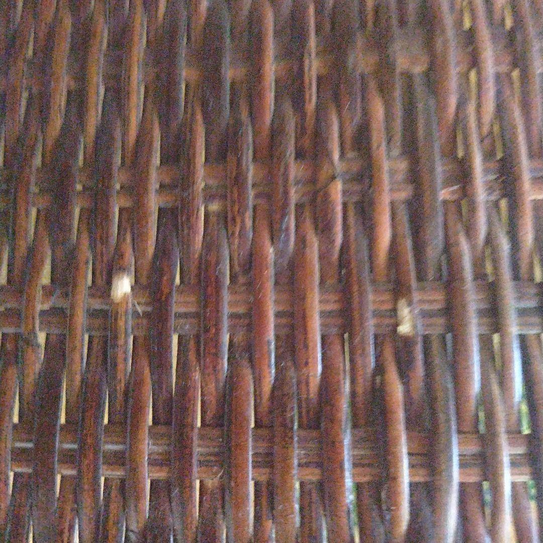 ガラス天板ラタンテーブル 長方形