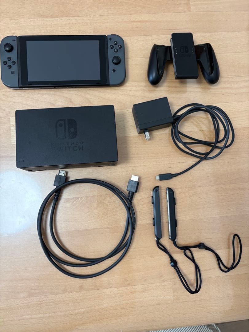 【動作確認、初期化済み】Nintendo Switch 本体一式(箱無し)