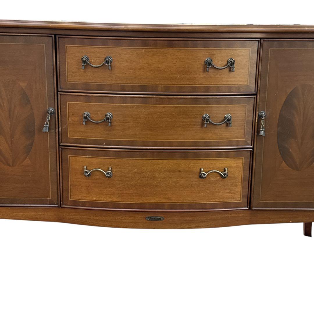 アンティーク 輸入家具 おしゃれ 家具 マホガニー 象嵌 イタリア家具 東海家具