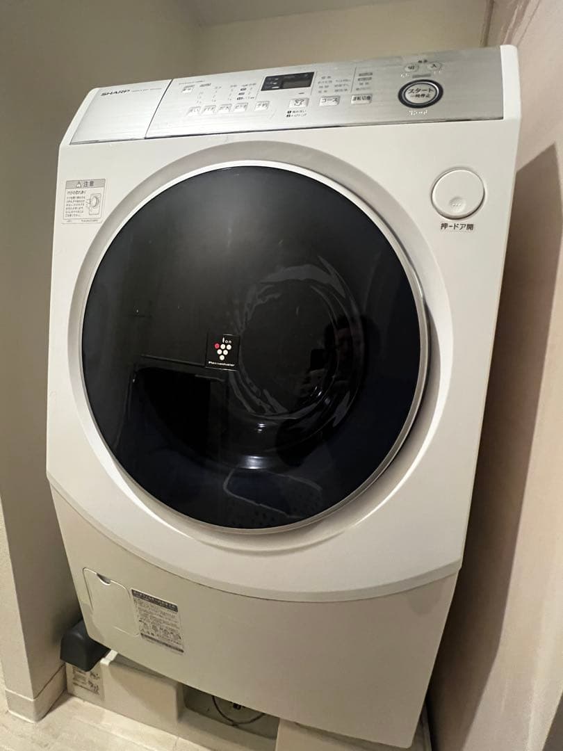 SHARP 10kg 2019年製ドラム式洗濯乾燥機　ES-H10C-WL