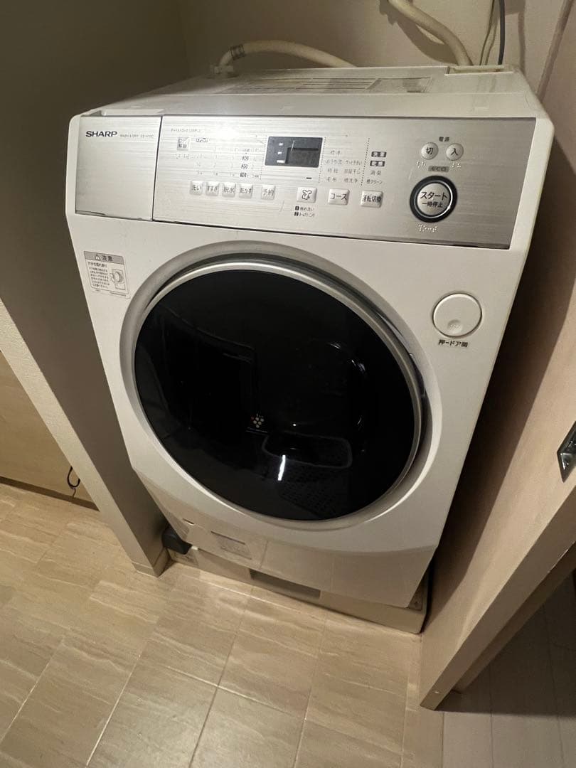 SHARP 10kg 2019年製ドラム式洗濯乾燥機　ES-H10C-WL