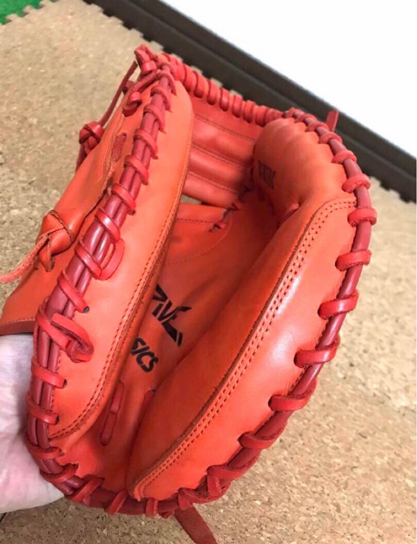 asics 軟式キャッチャーミット　美品‼️