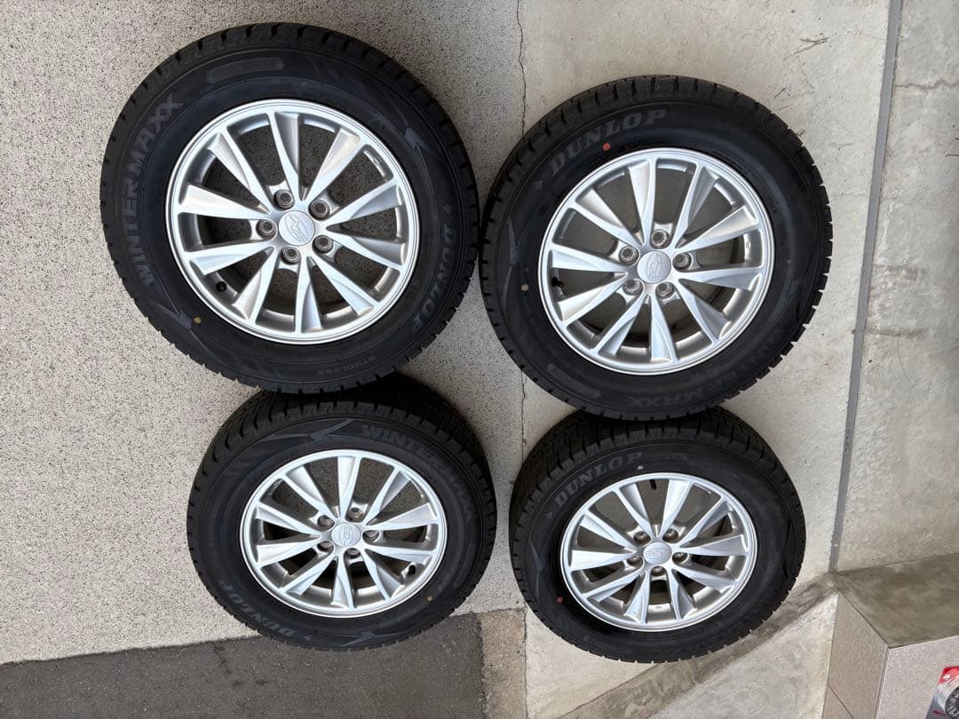 ひろ①195/65R15 24年38週製インプレッサ純正　pcd100