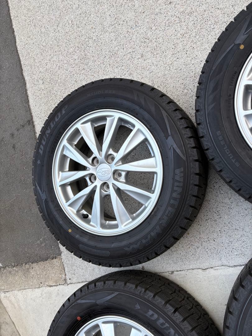 ひろ①195/65R15 24年38週製インプレッサ純正　pcd100