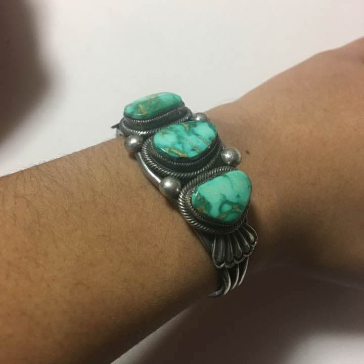インディアンジュエリー バングル ターコイズ