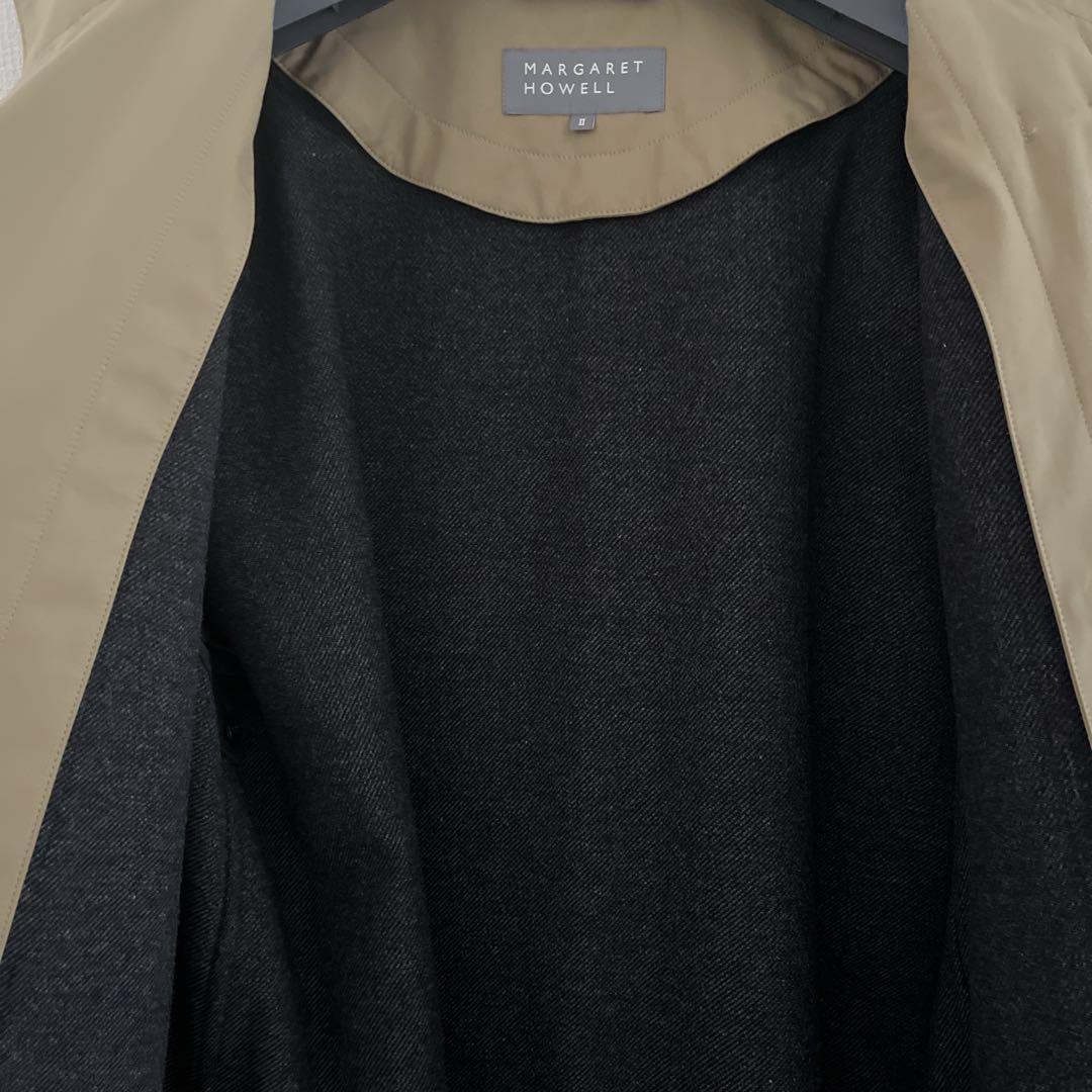 美品2025マーガレットハウエル コート コットン撥水 ウールライナー付 13万