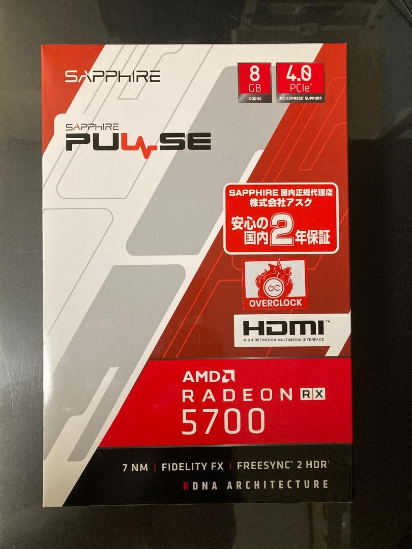 グラフィックボード・グラボ・ビデオカード Sapphire AMD Radeon RX 5700 8GB