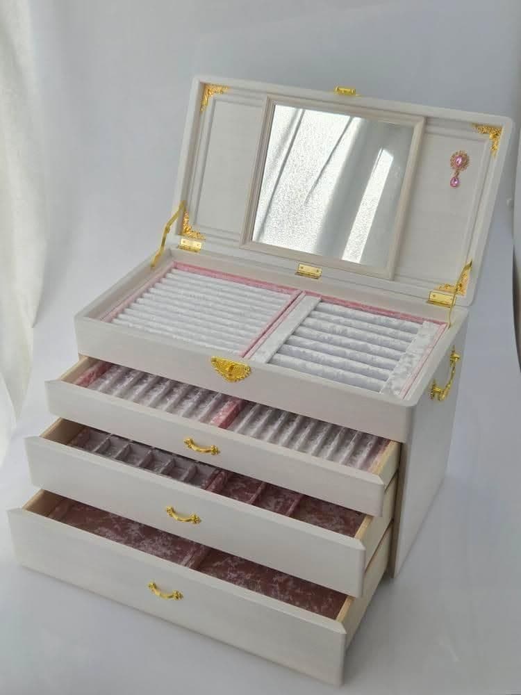 育てるジュエリーボックス、ワイド、鏡付き、本体のみ