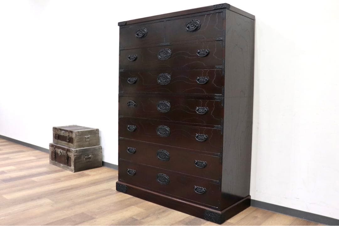 GMHH478○時代箪笥 整理箪笥 民芸箪笥 伝統工芸 チェスト 和箪笥 和家具