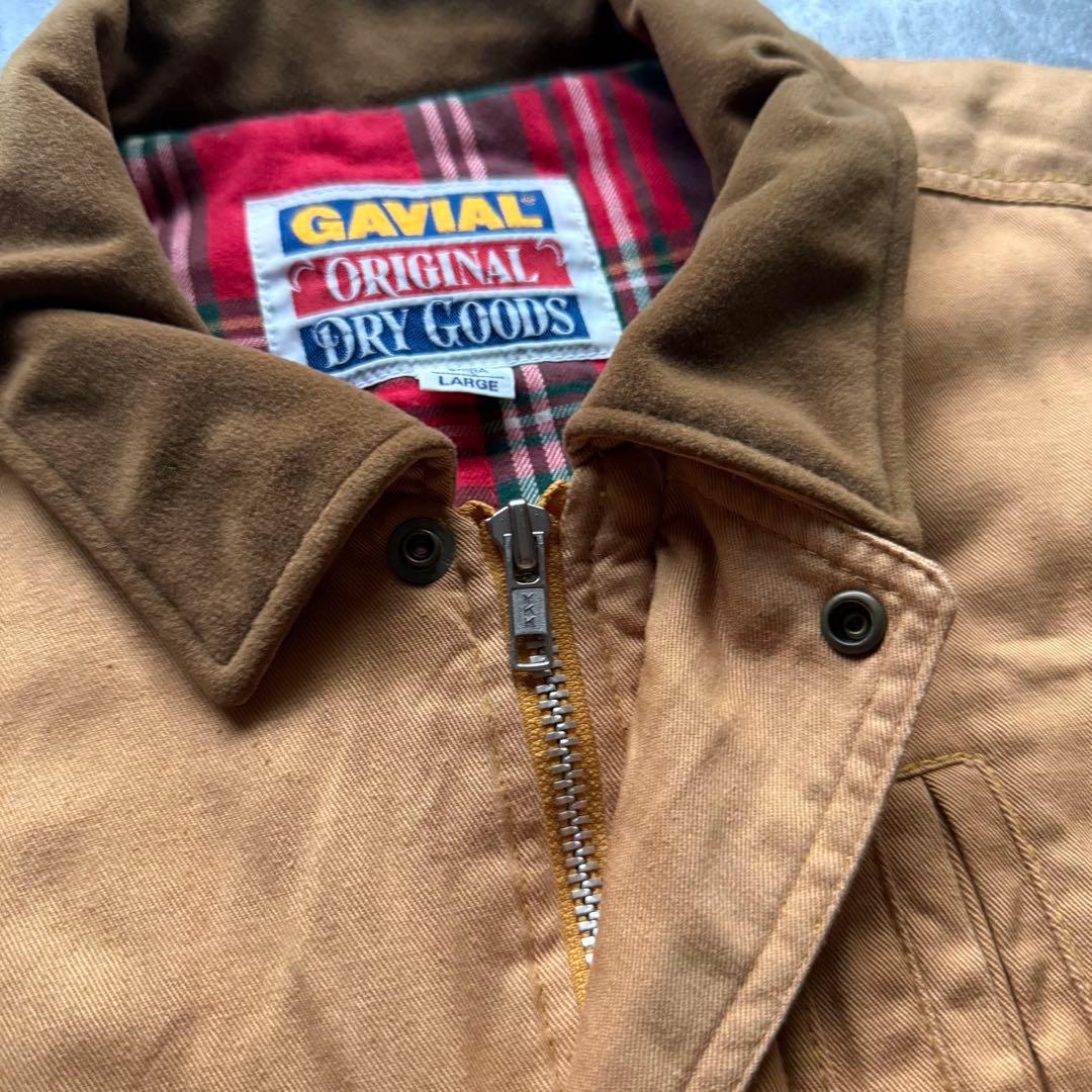 GAVIAL 短丈　ドリズラージャケット　裏地チェック　ヴィンテージ