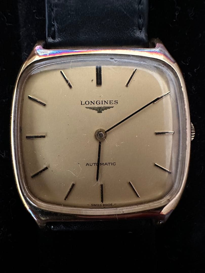 ☆LONGINES AUTOMATIC ゴールド レザー稼働品☆