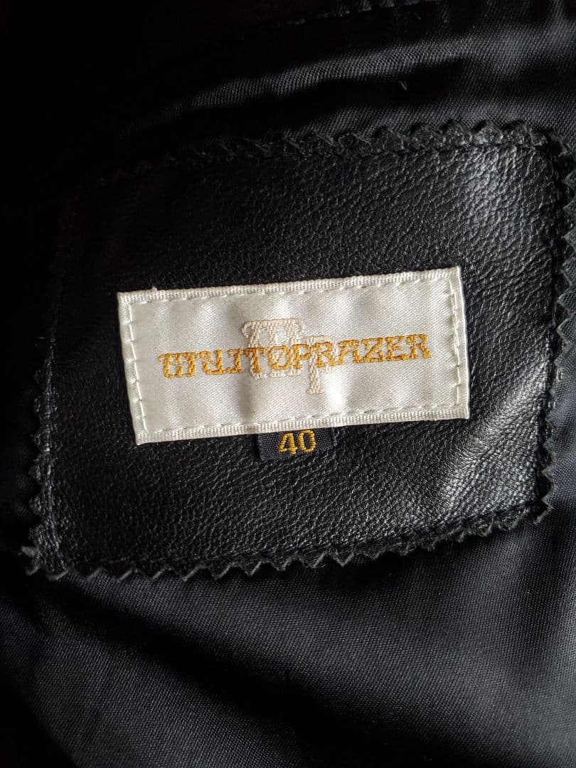 小*彦様 【週末値下‼️】レザー ダウンジャケット　稀少ショート丈　羊革　L