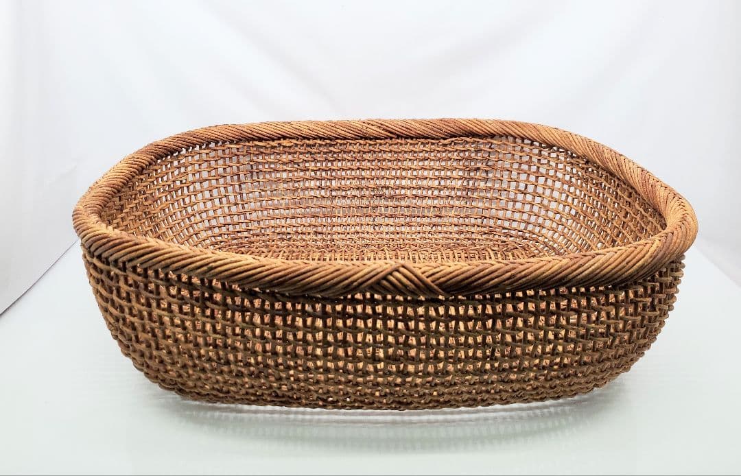 あけび　平籠　収納籠　脱衣籠　バスケット　国産
